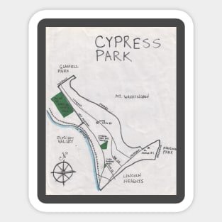 Cypress Park Sticker